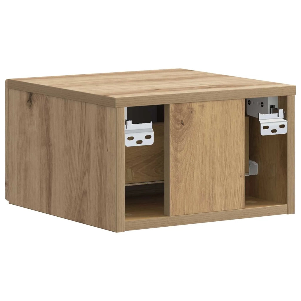 Mobiletto da notte a muro Rovere Artigianale 34,5 x 33 x 20 cm 898613