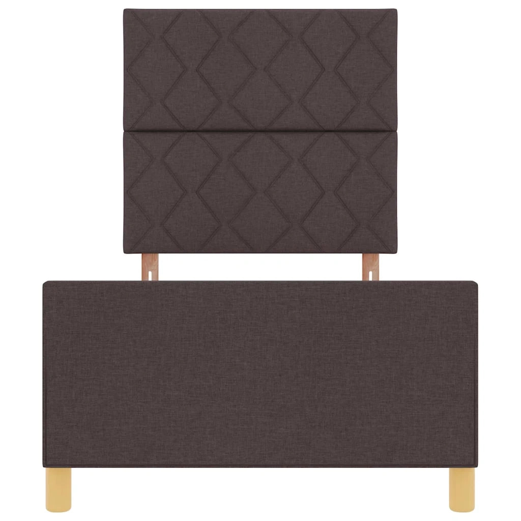 Struttura del letto Marrone scuro 90 x 190 cm Tessuto 3344770