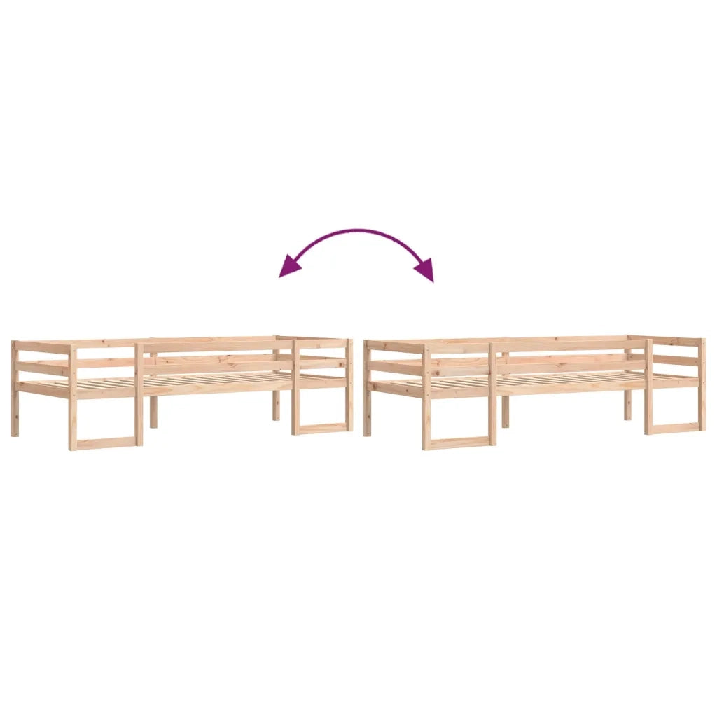 Giroletto per Bambini 90x190 cm in Legno Massello di Pino 846867