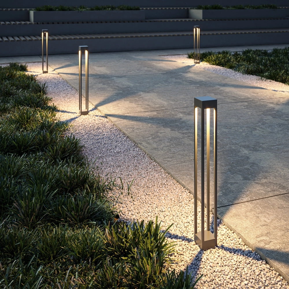 Paletto LED Maytoni Elbe 10W 3000K IP65 sensori grafite