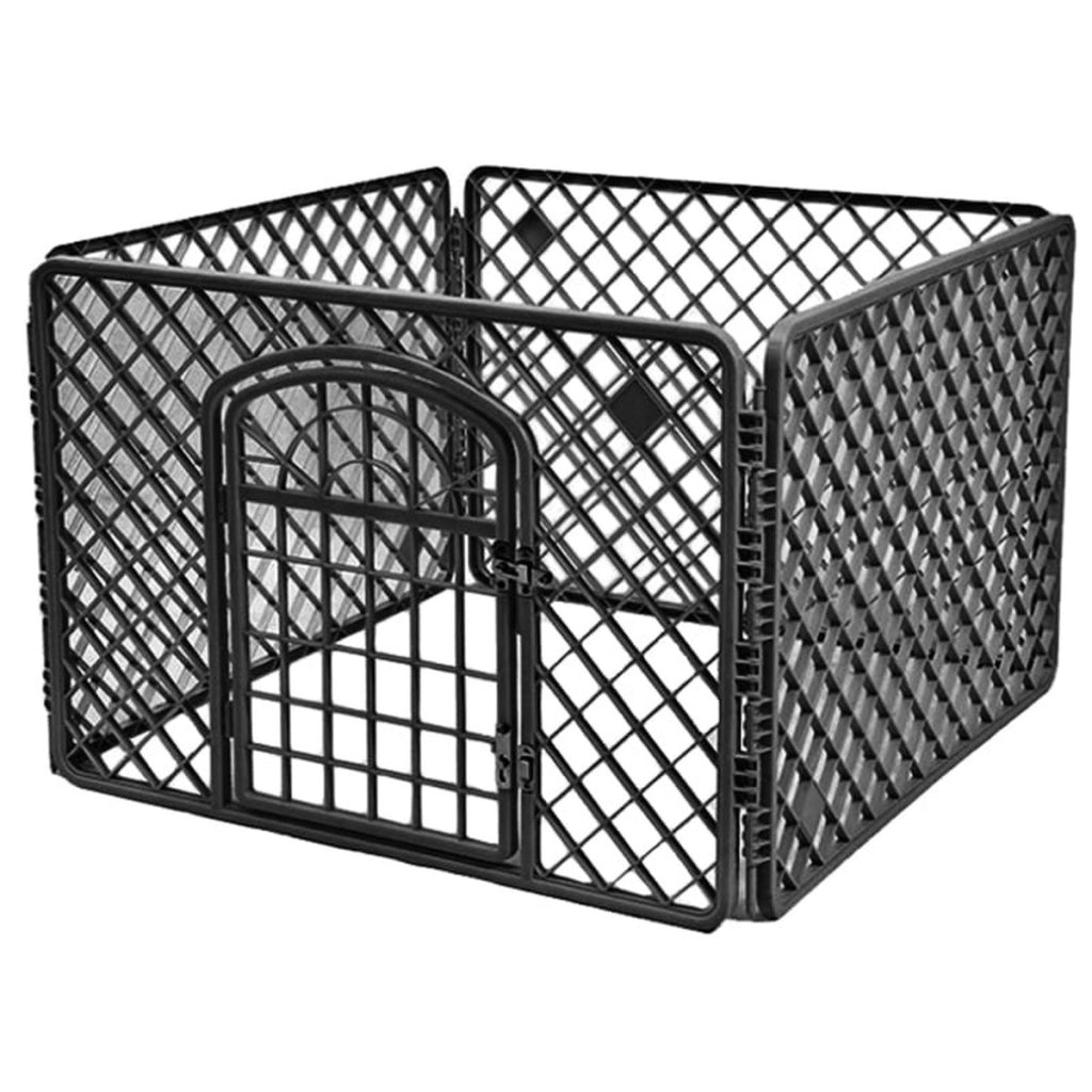 Recinto modulare per cani Oskar in plastica nera 91x91x60 cm