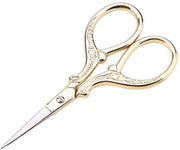 Tessuto - Taglierino in Acciaio Inossidabile - Taglierino per Maniglie - Taglierino per Stoffa/Taglierino per Seta - Design Antico - Leggero - Lame Affilate