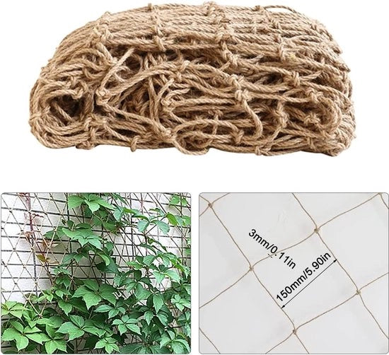 Clip per piante adatte per pomodori, rose, zucchine e altre piante rampicanti, Reticolo per piante rampicanti: 2m x 5m