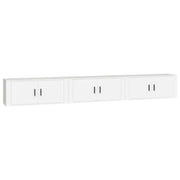 Mobili Porta TV a Parete 3 pz | Armadietto TV | Mobile Porta TV Bianco 100x34,5x40 cm