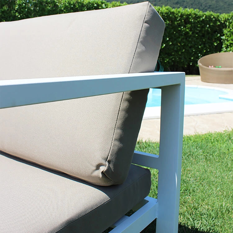 Salotto da Giardino 4 posti in Alluminio cm 184x70x64 - LEX
