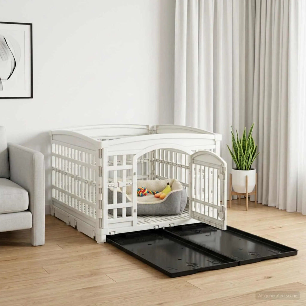 Parco giochi per cani a 4 pannelli 177,5 x 154,5 x 112 cm 42027221