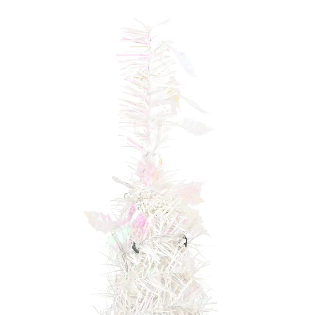 vidaXL Albero di Natale Artificiale Pop-up con 200 LED Bianco 210 cm
