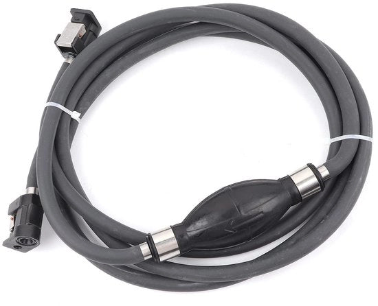 Attrezio per motor fuoribordo - Tubo di combustibile - Tubo di combustibile con avvolgimento - Avvolgimento del tubo di combustibile - Fermo del tubo di combustibile - Adatto per motori fuoribordo - Connettere Tanka - Tubo di combustibile