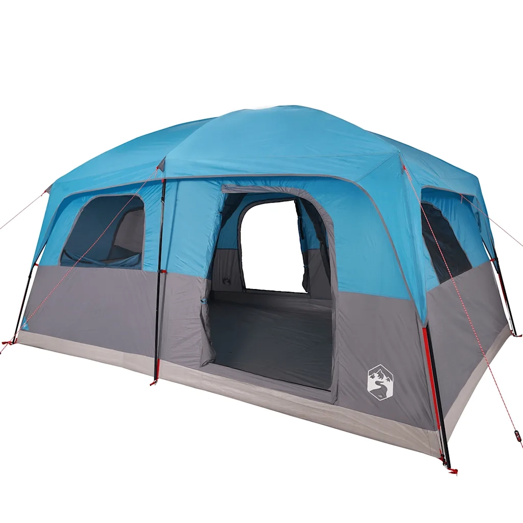 Tenda Familiare Cabina per 8 Persone Blu Impermeabile 94534