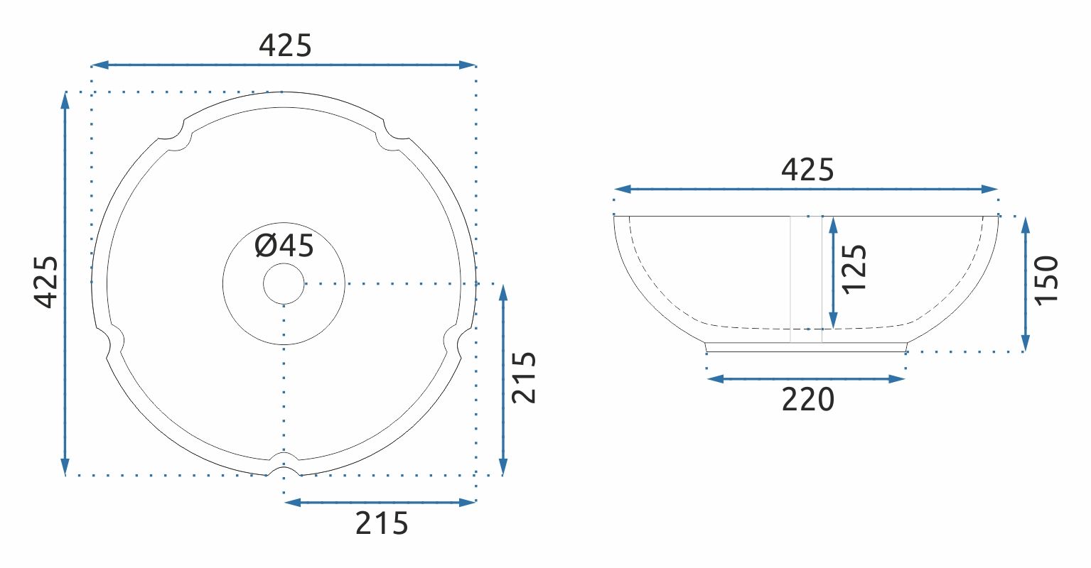 Lavabo Da Appoggio Vivien