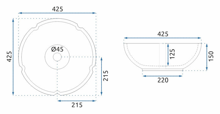 Lavabo Da Appoggio Vivien