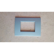 Trade Shop - Placca Placche Placchete Compatibili Living Light In Abs 3 4 7 Posti Colorate - Azzurro Polvere -4 Fori     -