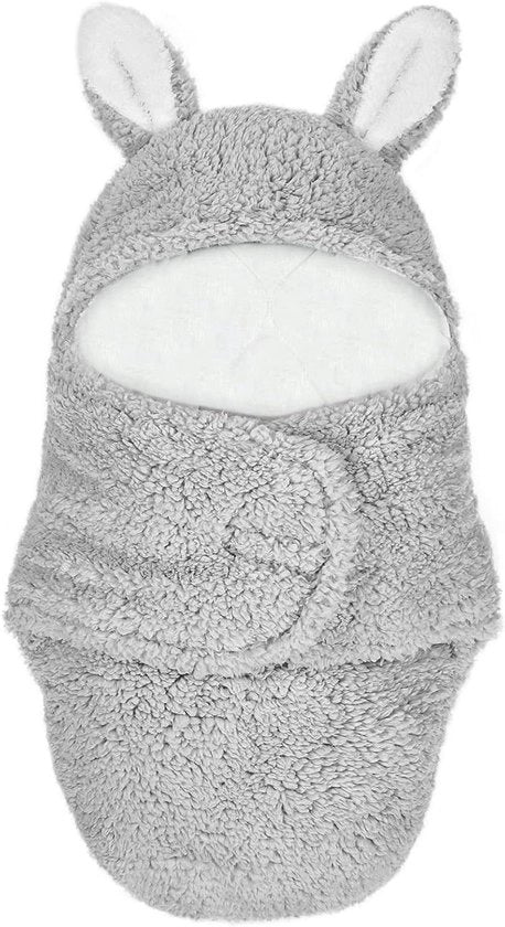Coperta di Ricambio per Neonato - morbida e confortevole con chiusura a clip per bambina e bambino (grigio)