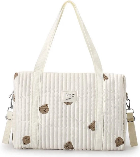 Borsa da spalla per bambini - Borsa per neonati - Tasca per neonati - Borsa per la cura - Regalo per la maternità - Grande - Uomo - Beige