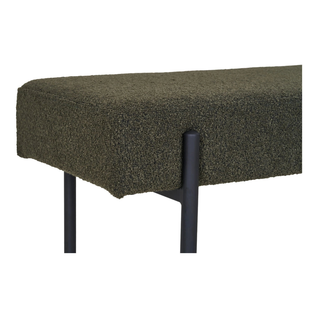 Panca Swindon, Verde, Schiuma, 36x100x42,5 cm