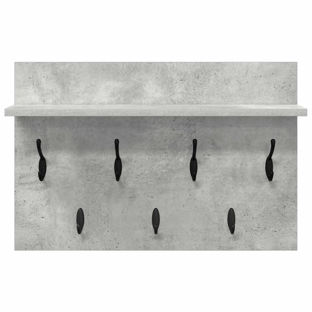 Appendiabiti a muro Grigio cemento 60 x 40 x 12 cm CFW7099872