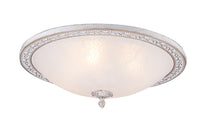 Plafoniera Ceiling & Wall in Metallo Aritos Bianco con Oro