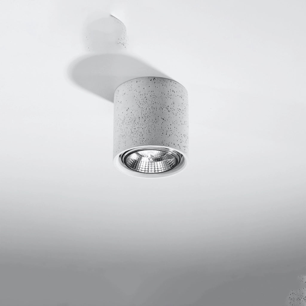 Faretto da soffitto DORINO 140 cemento grigio GU10