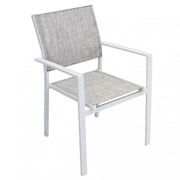 Poltrona Jamaica 55x58x85 h cm in Textilene Bianco