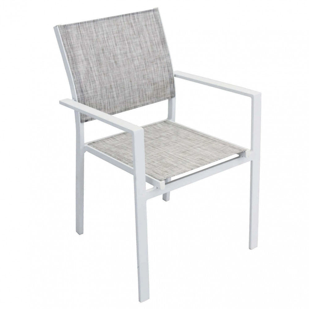Poltrona Jamaica 55x58x85 h cm in Textilene Bianco