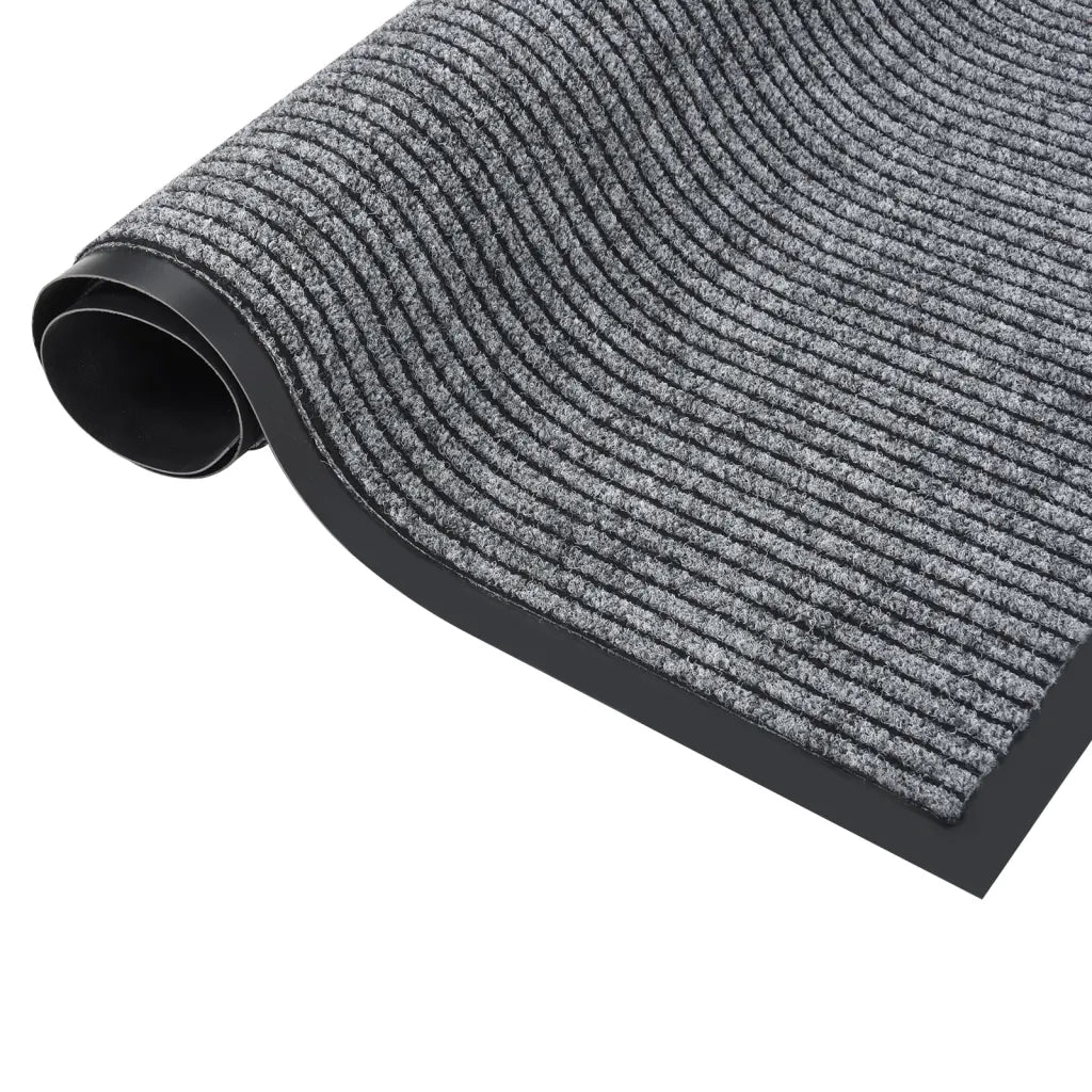 Zerbino | Tappetino Striato Grigio 80x120 cm