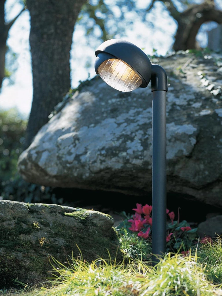 LANTERNA TESTA-PALO 'RESIDENCE' 60 W - cm 34 x  24 x  19 nero  - SOVIL