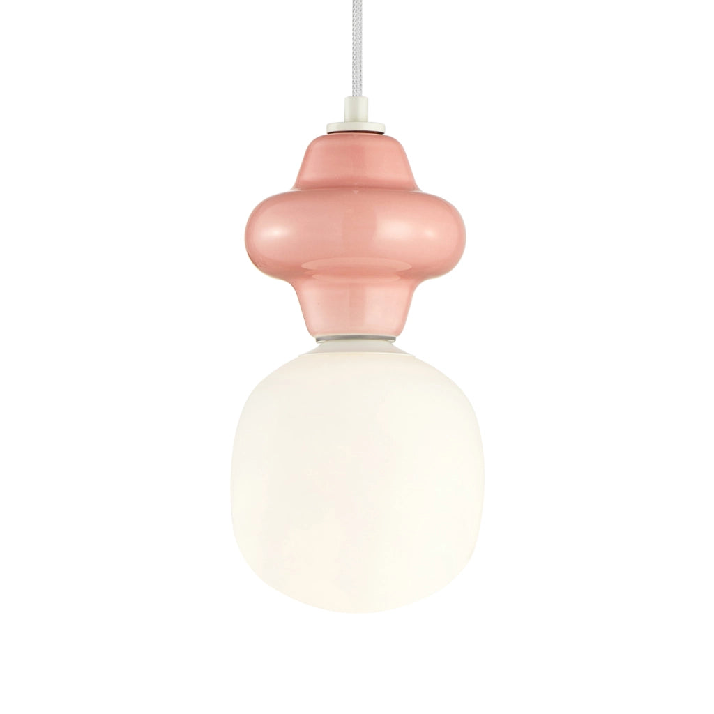 Lampada a sospensione Art Déco rosa Ø15 E14 40W Italux