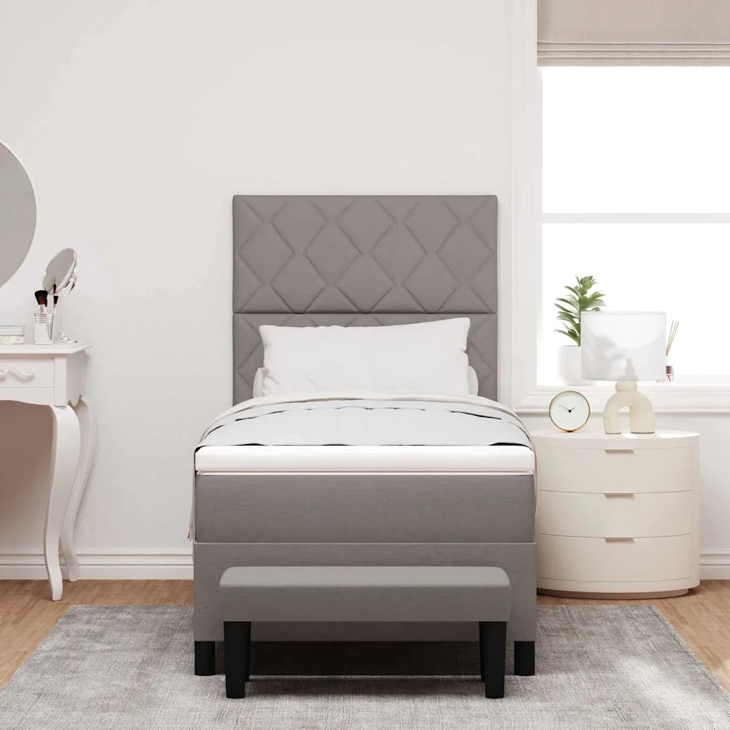 Letto a molle con testiera Talpa 100 x 200 cm Tessuto 3344125