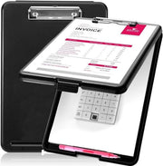 Bastone da scrivere A4 con tasetto e appoggio per penna - multifunzionale - nero