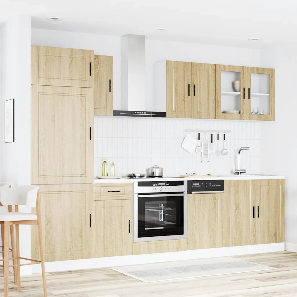 vidaXL Set Mobili da Cucina 8 pz Porto Rovere Sonoma in Truciolato
