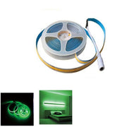 STRISCIA COB LED ADESIVA 5M LUCE VERDE 40W TAGLIABILE FLESSIBILE COB320 12V
