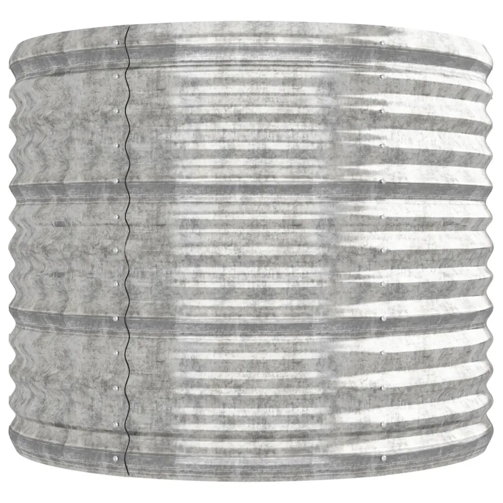 Vaso Giardino Acciaio Verniciato a Polvere 224x80x68 cm Argento cod mxl 48863