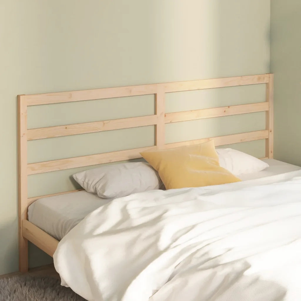 Testiera per Letto-Testata-Testiera Decorativa 206x4x100 cm in Legno Massello di Pino 771380