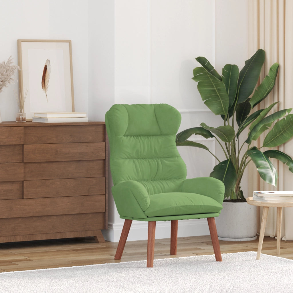 Poltrona Relax Light Green Velvet