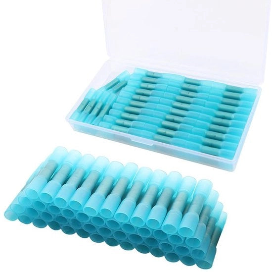 Set di Connettori per Isolamento Idrorepellente elettrico, Stufo e Connettori per Cavi (16-14 AWG/Blu), 60 pezzi