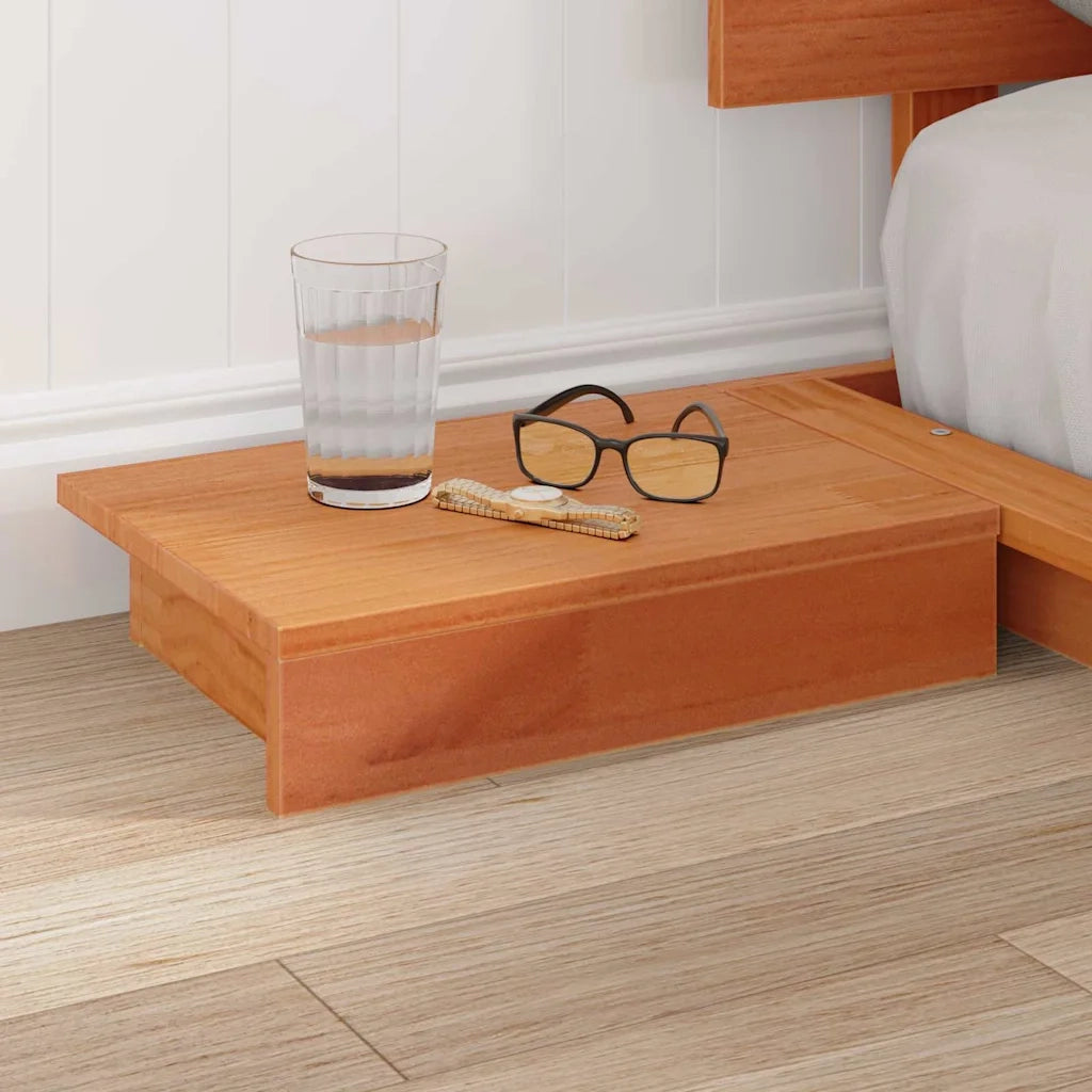 Struttura del letto Marrone 135 x 190 cm legno