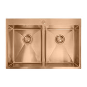 Lavello In Acciaio Joel Brush Copper senza rubinetto da cucina