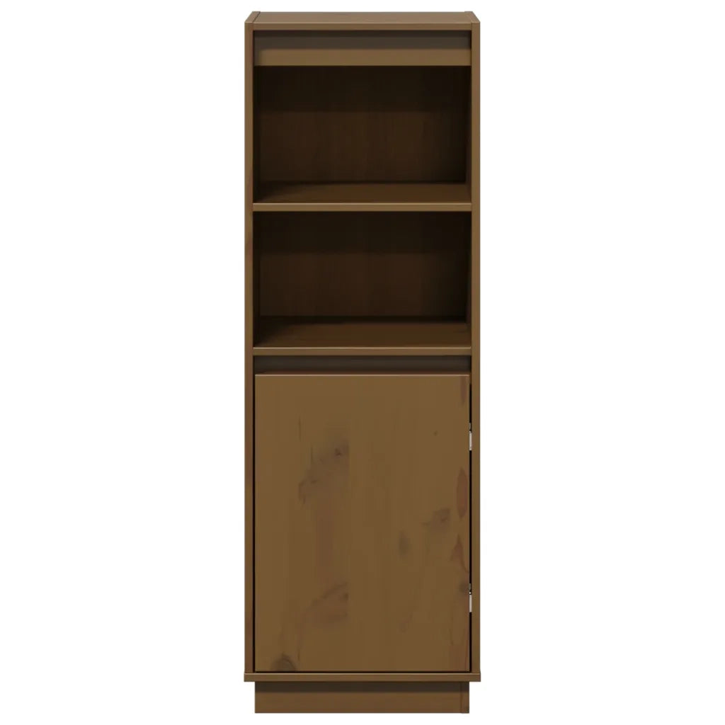 Credenza Marrone Miele 37x34x110 cm in Legno Massello di Pino cod mxl 14863