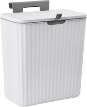 Cestino da terra 9L con coperchio - Coperchio scorrevole - Attacco ad aggancio - Attacco da parete - Cassetto integrato - Cestino da contatto - Cestino per compost - Cestino per rifiuti alimentari - Cestino da parete per camera da letto e bagno