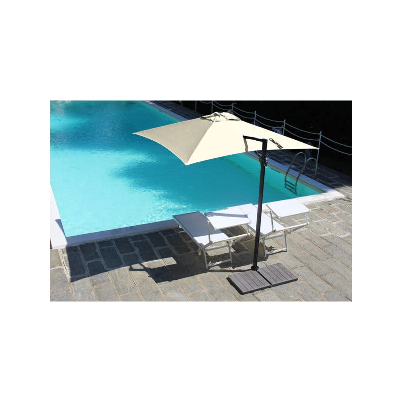 Ombrellone a palo laterale Trend Q200x200 cm Made in Italy