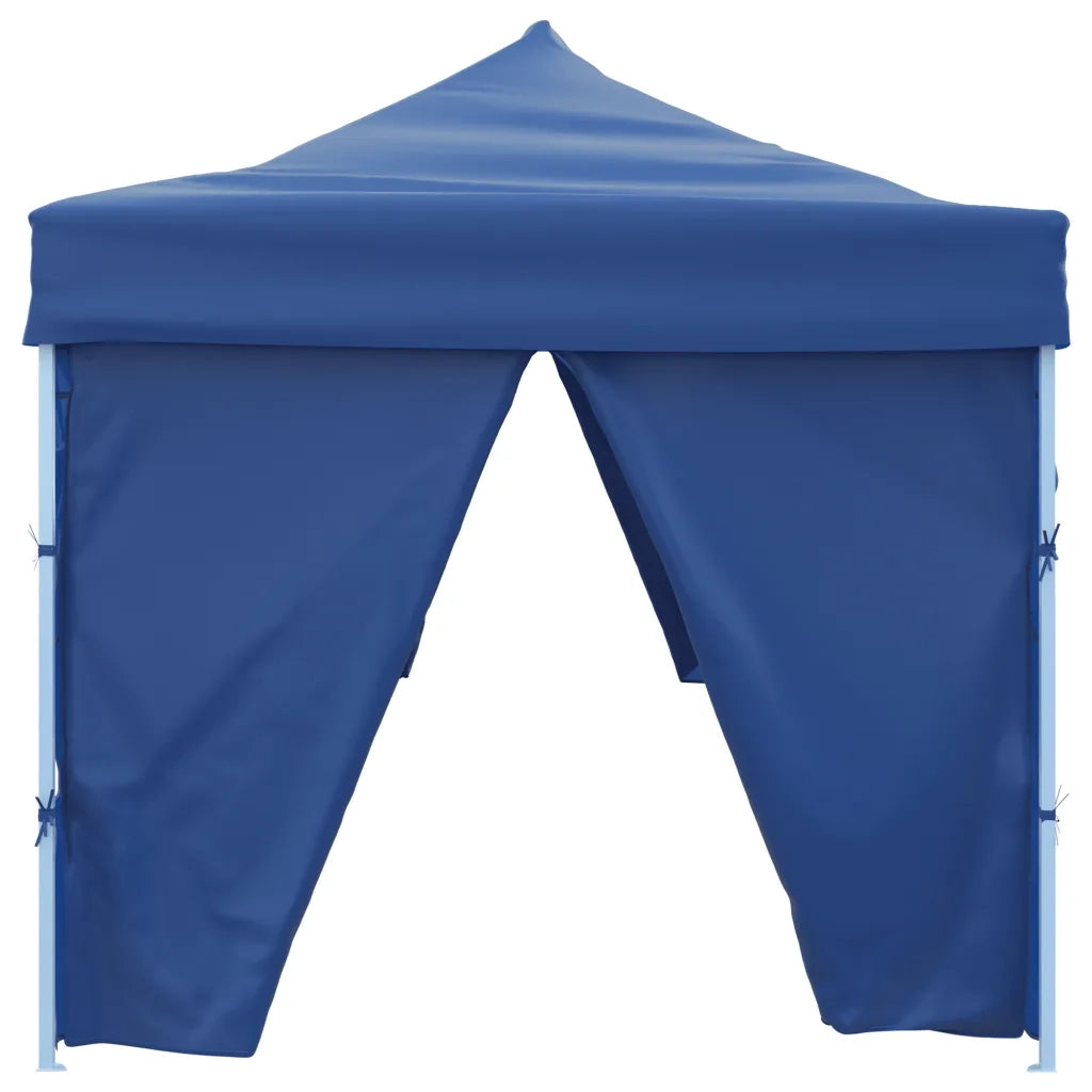 Tenda Pieghevole Pop-Up con 8 Pareti Laterali 3x9 m Blu