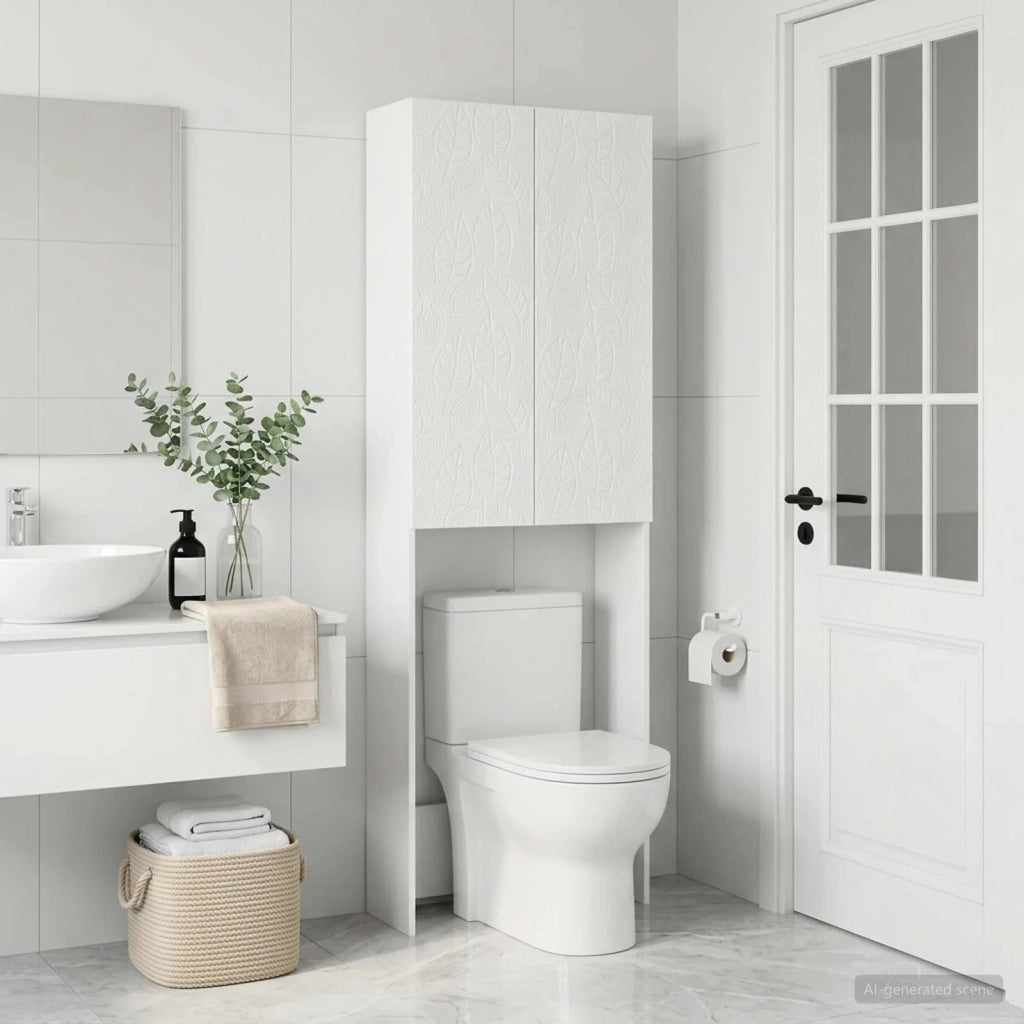 Mobile Bagno DELFT Bianco Lucido 66 x 25,5 x 190 cm 897139