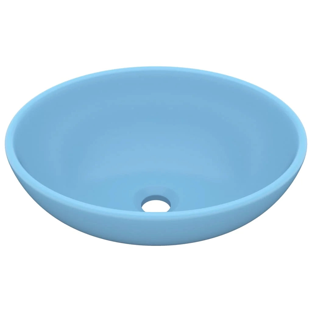 Lavabo ovale di lusso diametro 40 cm ceramica azzurra opaca 02_0002665