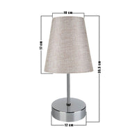 Lampada da tavolo Estelya  cromo beige