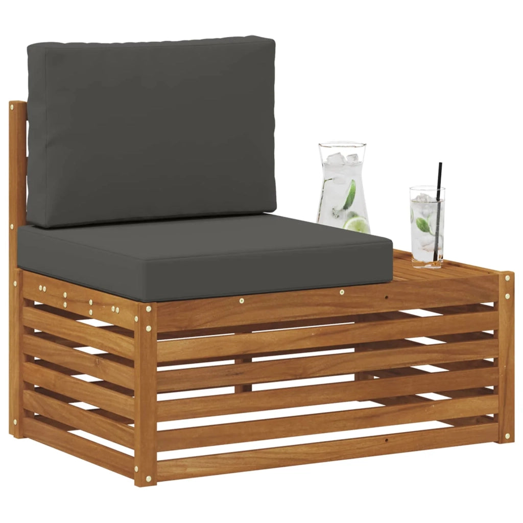 Divano da Giardino-Divano Esterno Finale con cuscino Naturale 91 x 63 x 73 cm 408984