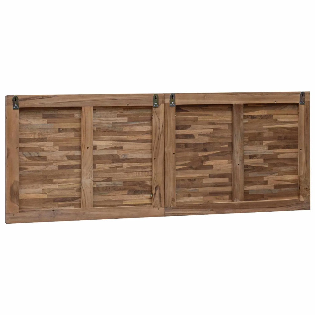 Testiera Naturale 140 cm Legno di teak solido 42024573