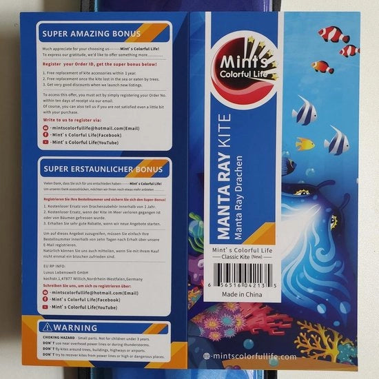 Vele Delta per Bambini e Adulti - Blu - Grande