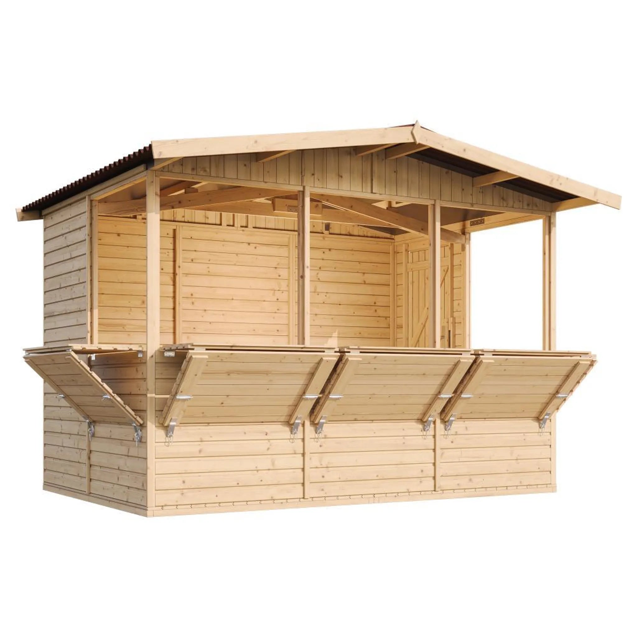 Chiosco in legno da giardino - 336x263 cm/6 m2 - TIMBELA M150B