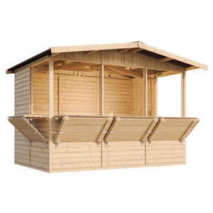 Chiosco in legno da giardino - 336x263 cm/6 m2 - TIMBELA M150B