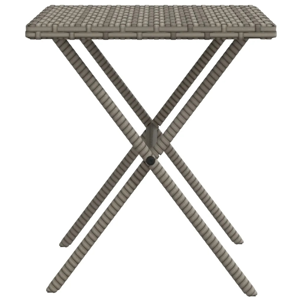Lettini Prendisole 2 pz | Sdraio da giardino | Lettino da sole con Tavolino Grigio in Polyrattan